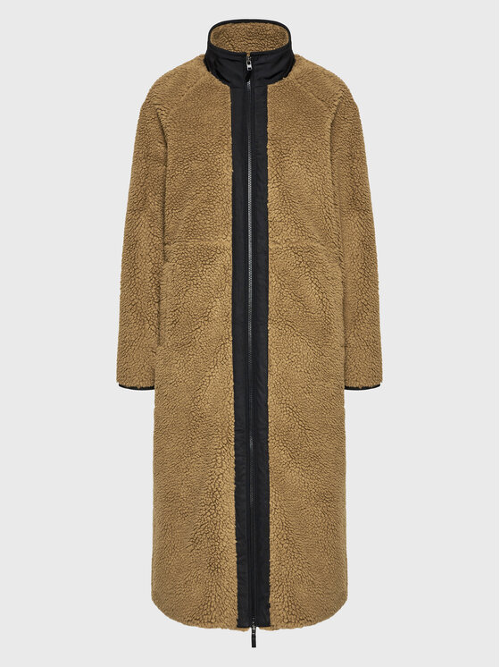 Americanos Americanos Cappotto in shearling Manitoba Marrone Relaxed Fit