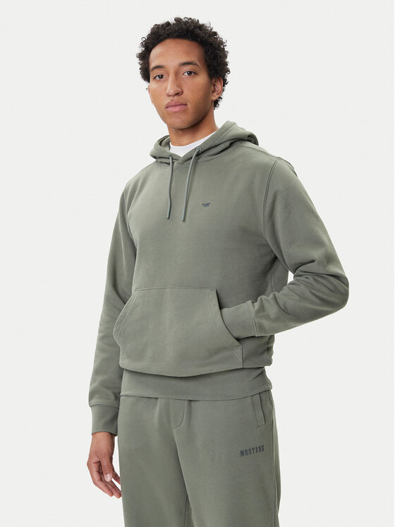 Mustang Mustang Sweatshirt Bronson 1016966 Grün Regular Fit