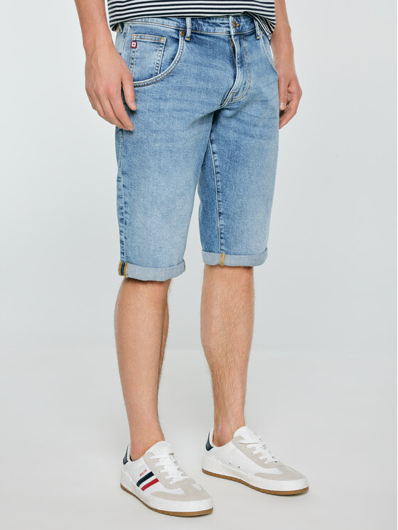 BIG STAR BIG STAR Kurtka jeansowa CONNER Niebieski Basic Fit