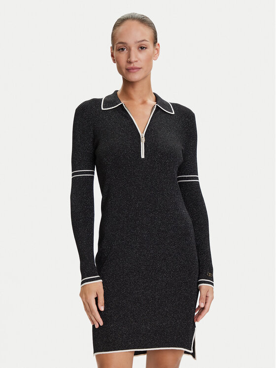 Liu Jo Sport Liu Jo Sport Φόρεμα υφασμάτινο TF5028 MS49I Μαύρο Regular Fit