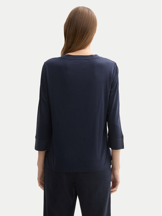 Tom Tailor Tom Tailor Bluse 1043110 Dunkelblau Regular Fit
