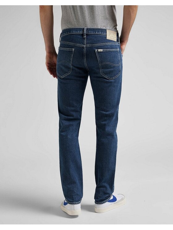 Lee Lee Jeansy DAREN BUTTON FLY Niebieski Straight Fit
