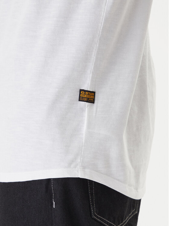 G-Star Raw G-Star Raw Tricou Lash Back D26043-C372 Alb Relaxed Fit