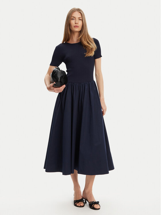 STAUD STAUD Sukienka codzienna Laroquette R25S2252PM Granatowy Regular Fit