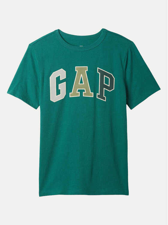 Gap Majica 490406-01 Zelena Regular Fit