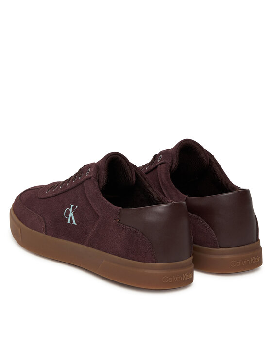 Calvin Klein Calvin Klein Сникърси Low Pro Cups Lace Up Sue Mix Mg HW0HW02683 Бордо