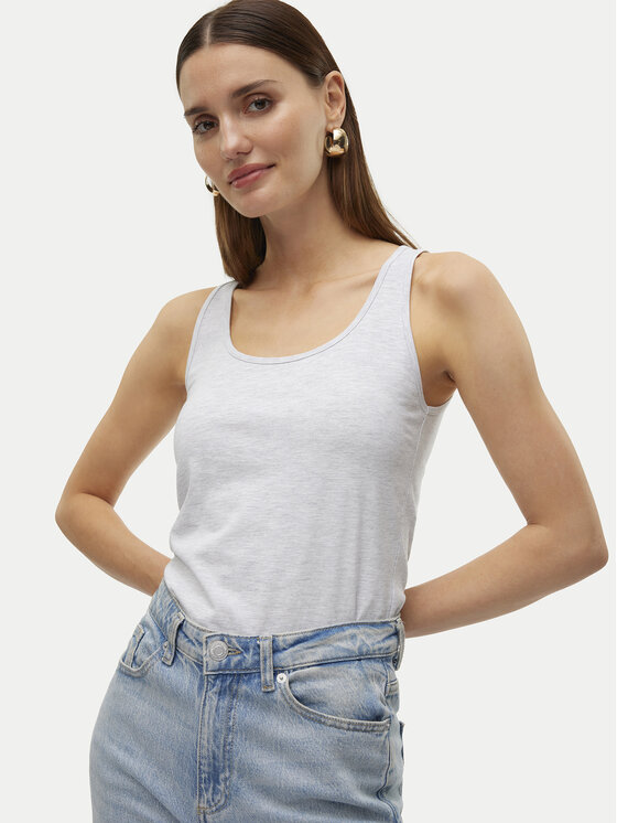 Vero Moda Vero Moda Top Lulu 10323756 Szary Regular Fit