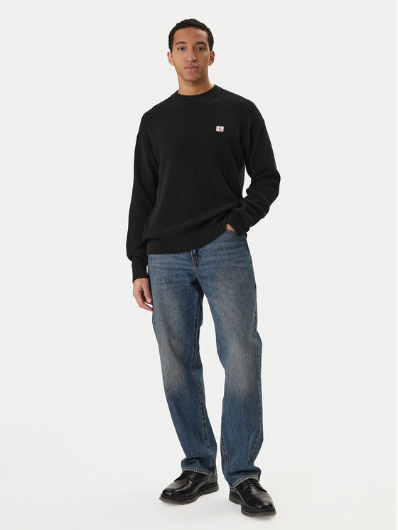 Calvin Klein Jeans Calvin Klein Jeans Sweater LV04RD313G Fekete Regular Fit