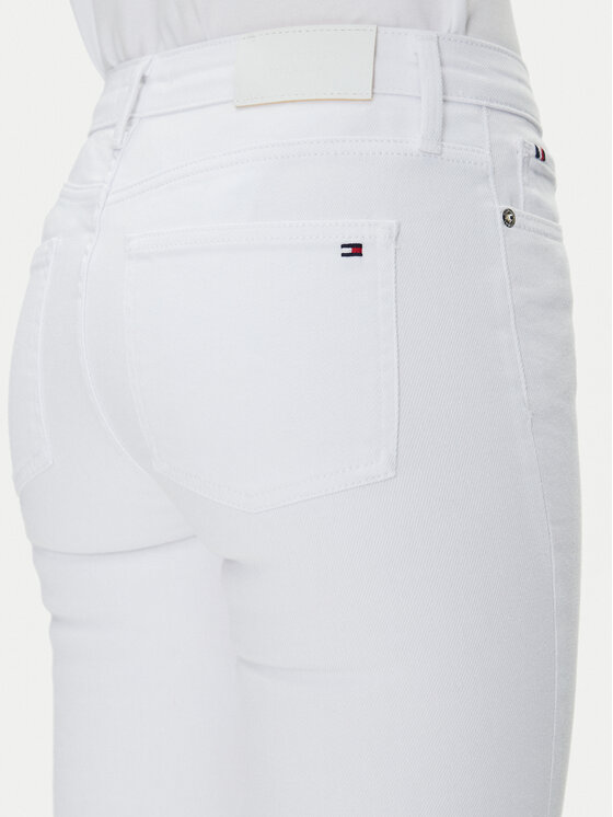 Tommy Hilfiger Tommy Hilfiger Traperice Bootcut Rw White WW0WW44362 Bijela Regular Fit