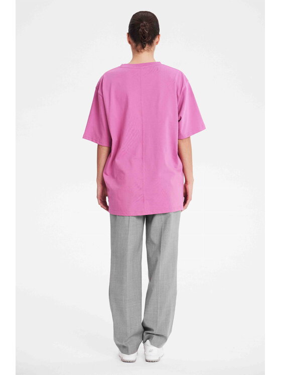 BENU BENU T-Shirt T-shirt Różowy Oversize