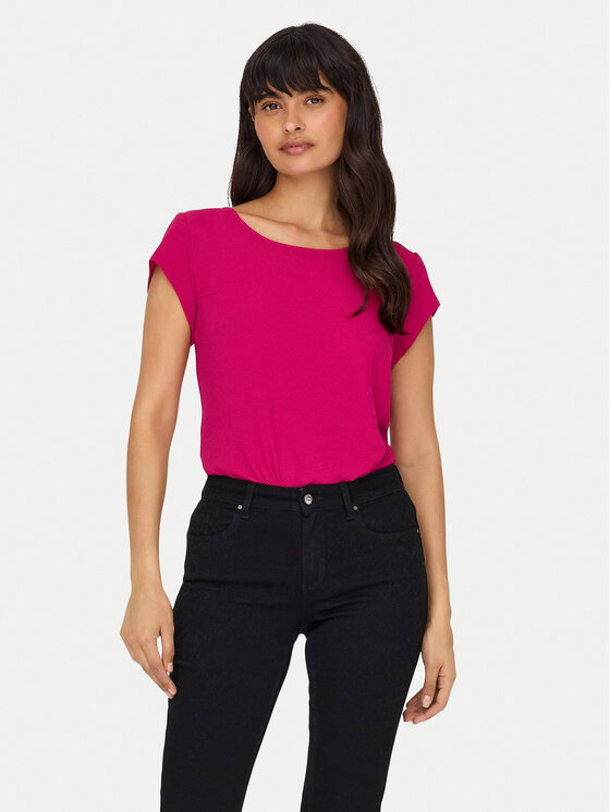 ONLY ONLY Μπλουζάκι 15142784 Ροζ Regular Fit