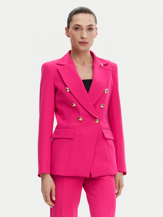 Maryley Maryley Giacca da abito 25EB139/43AL Rosa Regular Fit
