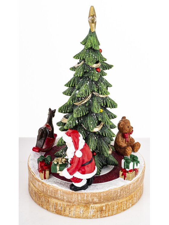 MIAhome MIAhome Figurka choinka LED z pozytywką 25x15,5x15,5 cm PERI Kolorowy