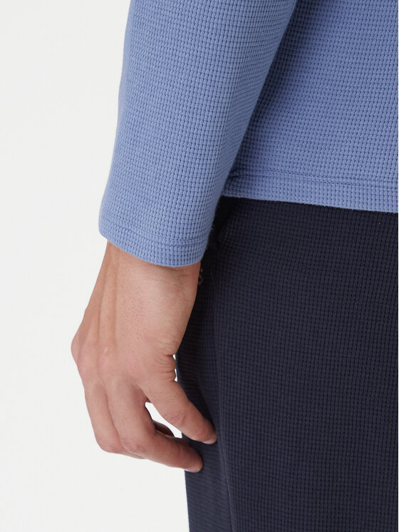 BOSS BOSS Longsleeve Waffle 50535870 Блакитний Regular Fit
