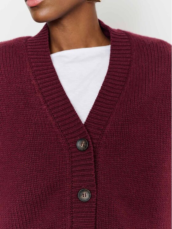 La Mania La Mania Cardigan MARI Bordeaux Classic Fit