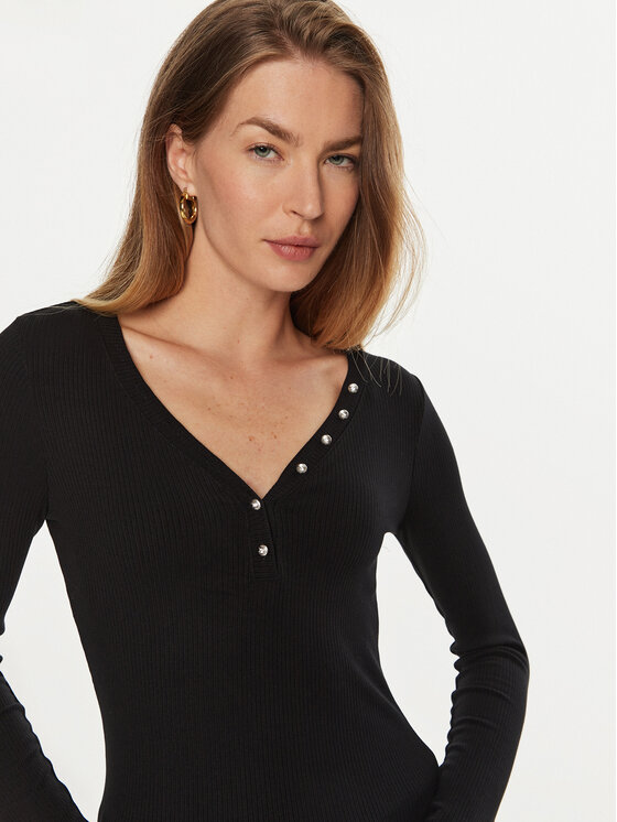Guess Guess Bluse Kyla W4BP51 KBCO2 Schwarz Regular Fit