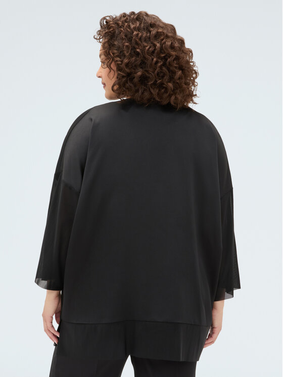 Fiorella Rubino Fiorella Rubino Marynarka R013L000343N033 Czarny A-Line Fit