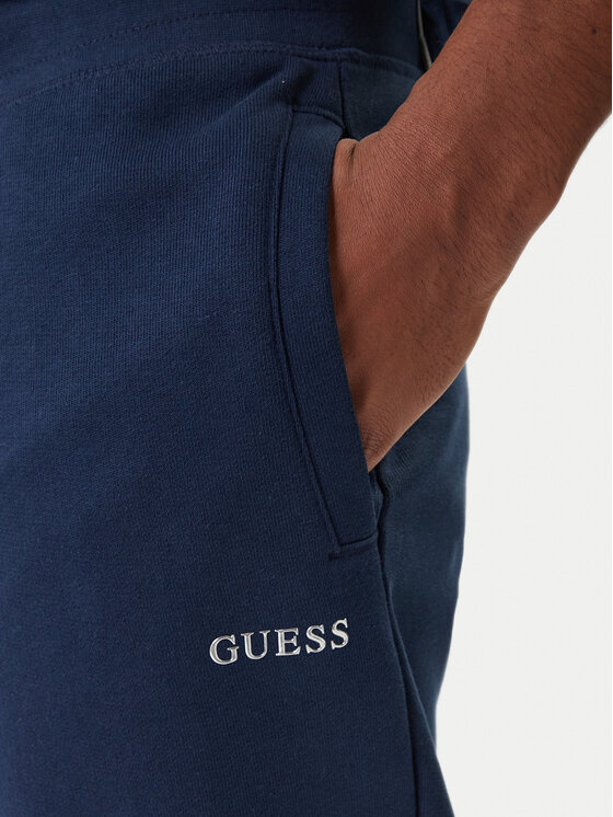 Guess Guess Teplákové nohavice Z6RB12 KAIJ1 Tmavomodrá Regular Fit