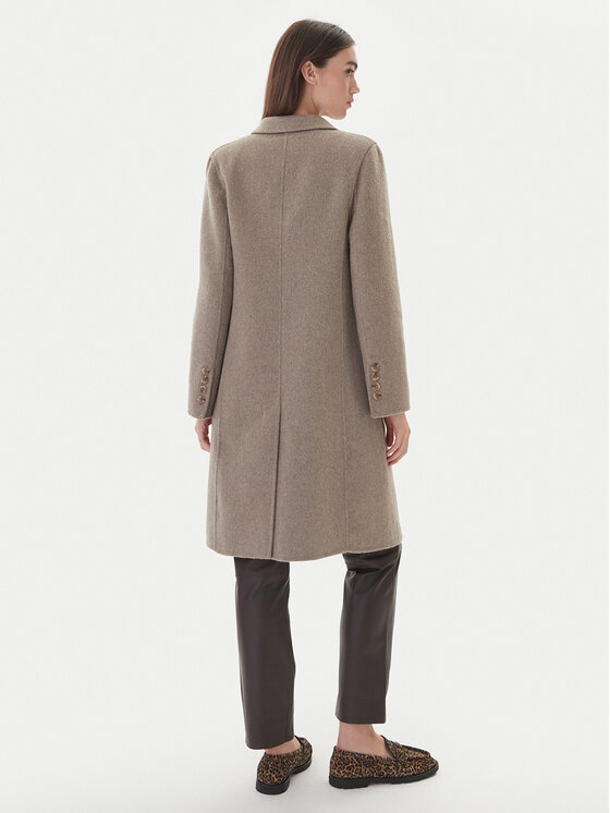 ViCOLO ViCOLO Volneni plašč TF0073 Rjava Regular Fit