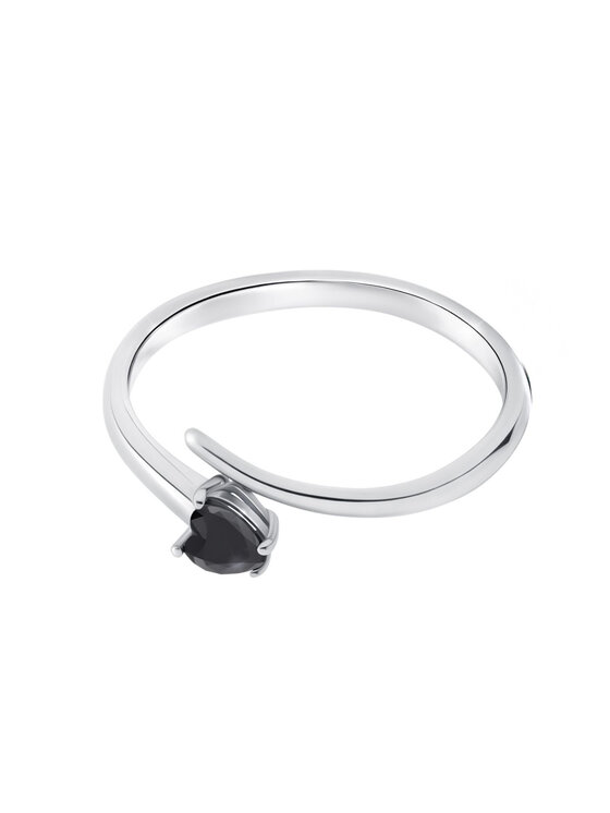 Leis Leis Anello Raffinata Placcatura in argento rodiato