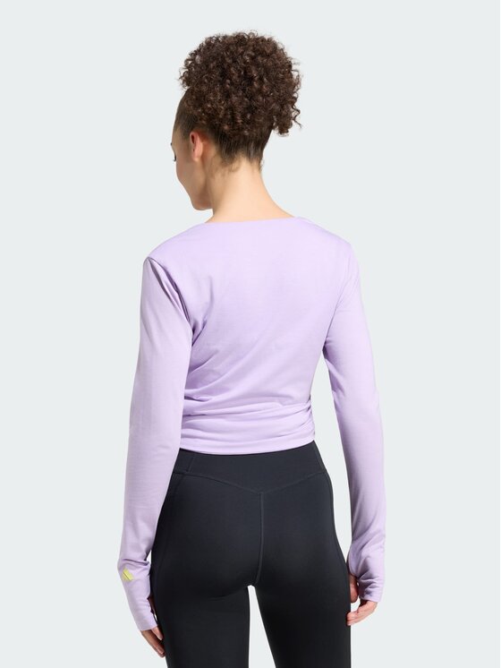 adidas adidas Top 165764 Fioletowy Slim Fit