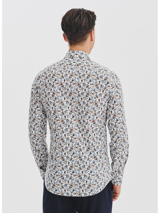 Pako Lorente Pako Lorente Koszula P25WN-1X-036 Biały Slim Fit