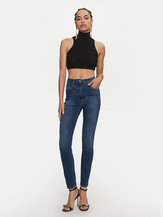 Elisabetta Franchi Elisabetta Franchi Džínsy PJ-68S-46E2-V320 Tmavomodrá Skinny Fit