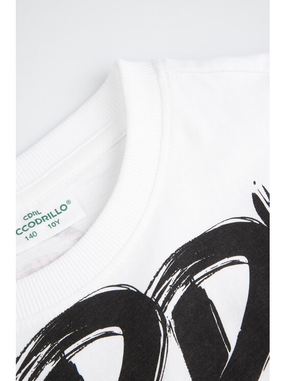 Coccodrillo Coccodrillo T-Shirt WC5143203SBJ-001 Biały Regular Fit