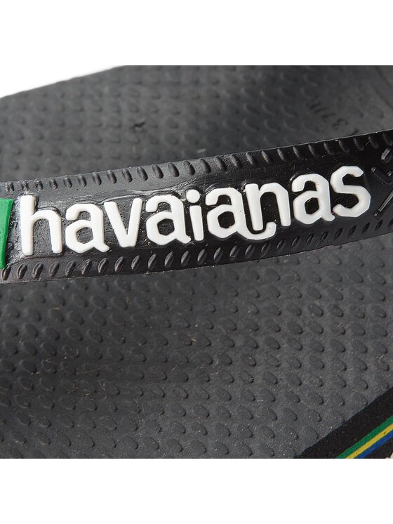 Havaianas Havaianas Σαγιονάρες Brasil Logo 41108501069 Μαύρο