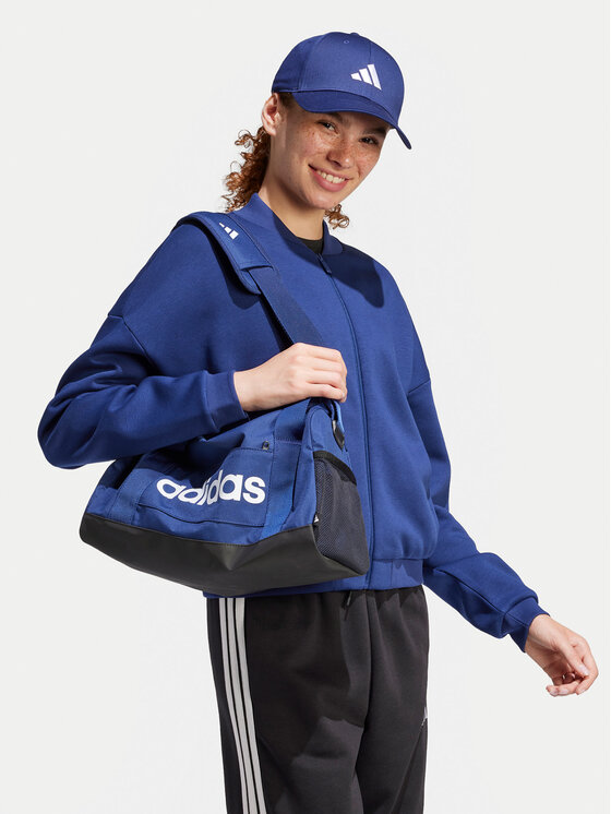 adidas adidas Majica dugih rukava Essentials Contemporary Logo JD9968 Tamnoplava Loose Fit
