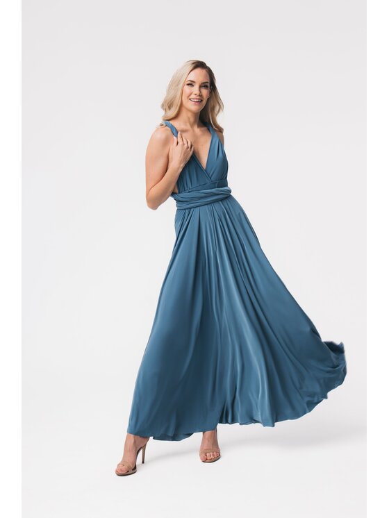 Aurora Aurora Koktejlové šaty multiway (jeans) Modrá Feminine Fit