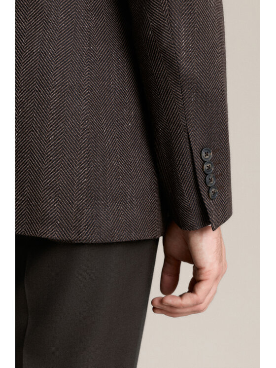 Lancerto Lancerto Marynarka Orivieto MA073226000005 Brązowy Regular Fit