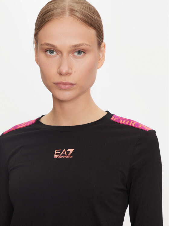 EA7 Emporio Armani EA7 Emporio Armani Bluză 6DTT16 TJLOZ 1200 Negru Regular Fit