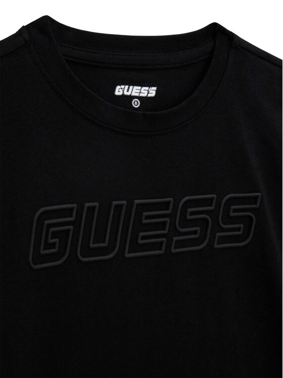Guess Guess Tricou L5RI37 J1311 Negru Regular Fit