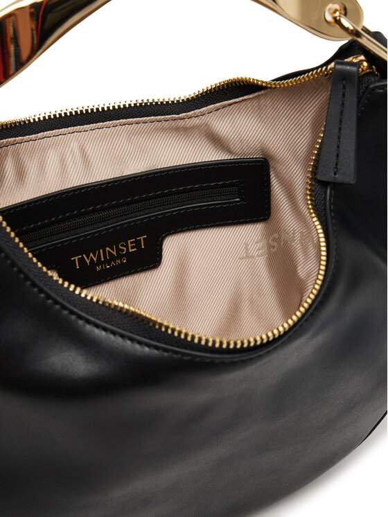 TWINSET TWINSET Ročna torba Hobo 252TD8160 Črna