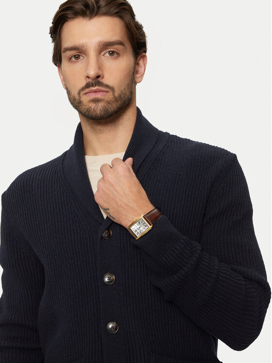 Bugatti Bugatti Strickjacke 7600 65567B Dunkelblau Regular Fit