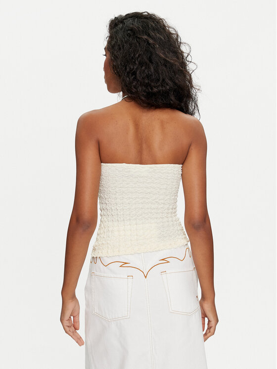 Vila Vila Top Tiro 14106707 Bež Regular Fit