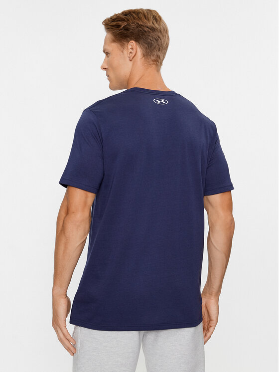 Under Armour Under Armour T-Shirt Ua Abc Camo Boxed Logo Ss 1361673 Dunkelblau Loose Fit