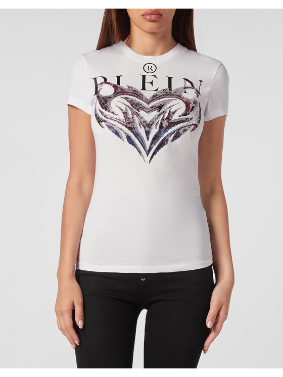PHILIPP PLEIN PHILIPP PLEIN Tričko 1335 Biela Regular Fit