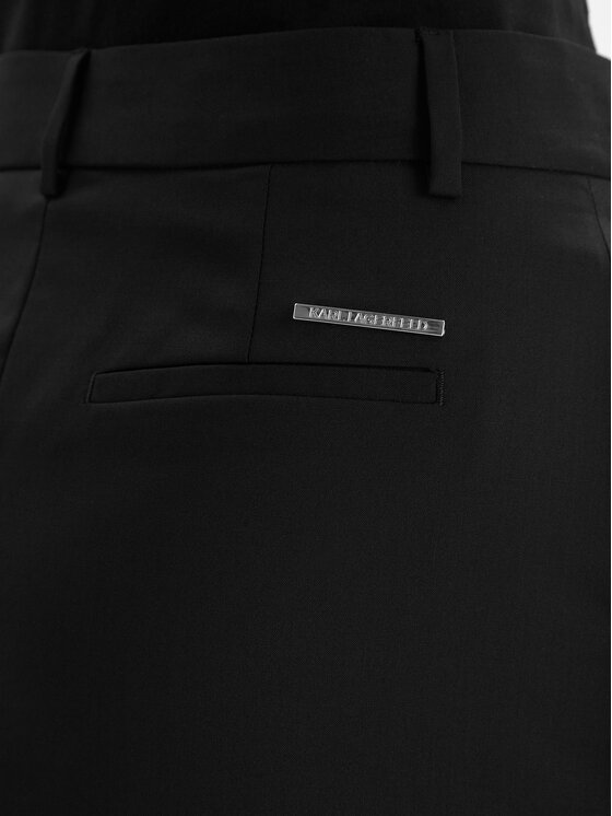 KARL LAGERFELD KARL LAGERFELD Hlačno krilo B1W12029 Črna Regular Fit