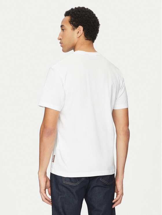 Just Cavalli Just Cavalli T-Shirt 78OAHT01 Bílá Regular Fit
