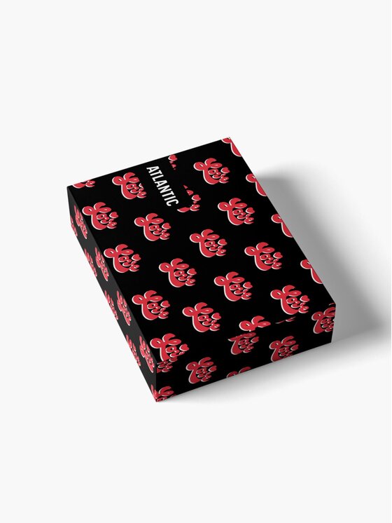 Atlantic Atlantic Bokserki Luźne Giftbox Czerwony