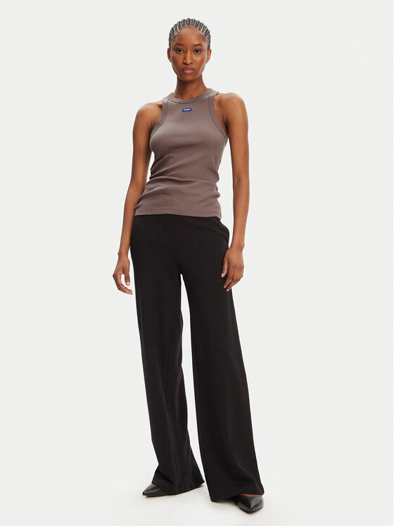 HUGO HUGO Top 50508857 Brązowy Slim Fit