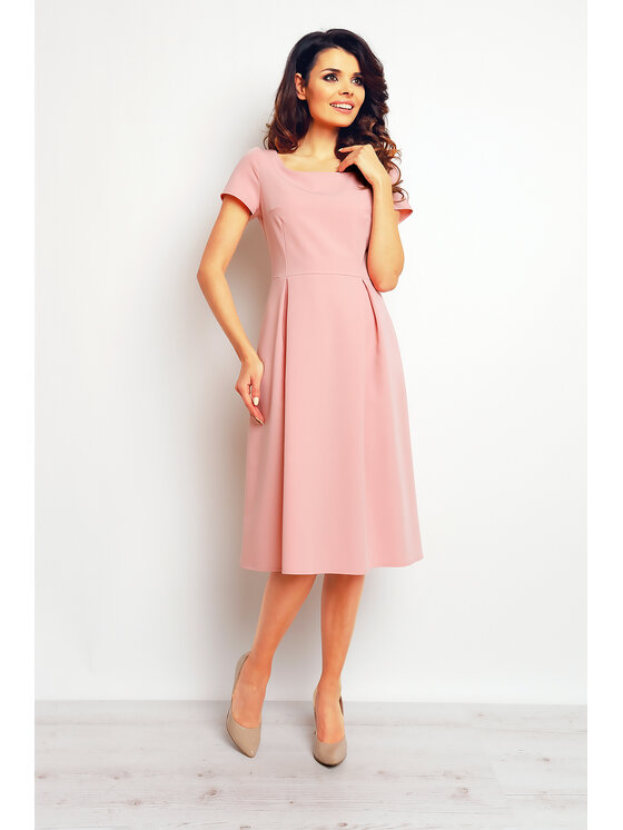 Infinite You Infinite You Sukienka letnia M084 Różowy Basic Fit