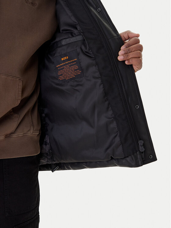 BOSS Boss Giacca di pelle Jolam 50522219 Nero Relaxed Fit