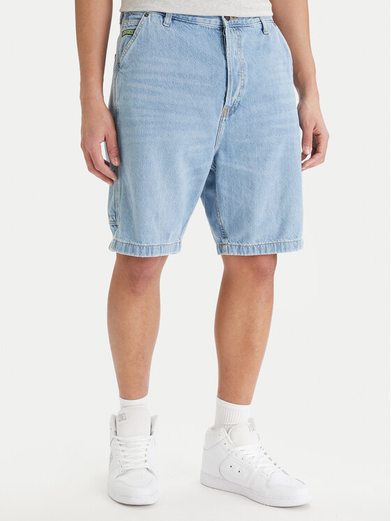 DC Shoes DC Shoes Pantaloncini di jeans EDYDS03037 Celeste Baggy Fit