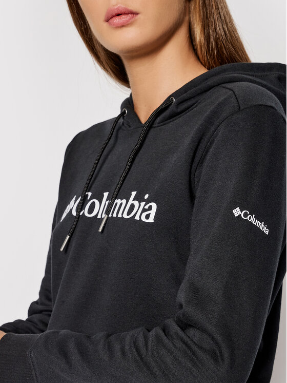 Columbia Columbia Felpa Logo 1895751 Nero Regular Fit