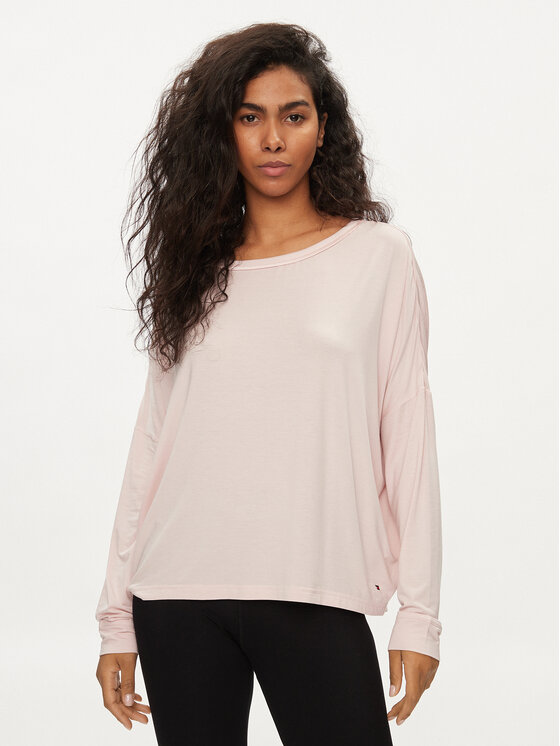 Tommy Hilfiger Blúzka UW0UW05196 Ružová Relaxed Fit