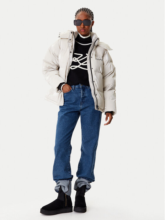 Karl Lagerfeld Jeans Karl Lagerfeld Jeans Zimní bunda A4W15020 Béžová Regular Fit