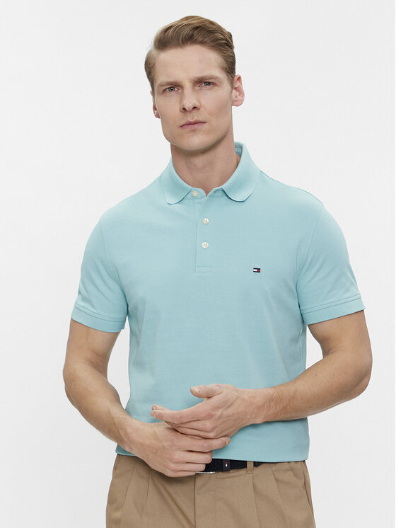 Tommy Hilfiger Tommy Hilfiger Polokošeľa 1985 MW0MW17771 Modrá Slim Fit